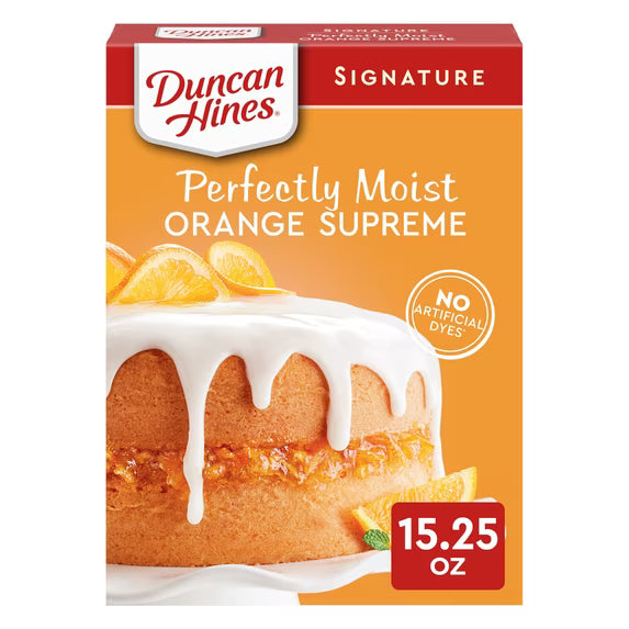 Duncan Hines Signature Orange Supreme Cake Mix, 15.25 oz (Pack of 2)