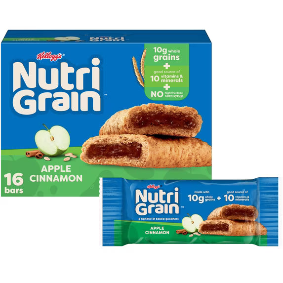 Nutri-Grain Breakfast Bars Apple Cinnamon, 16 ct / 20.8 Oz